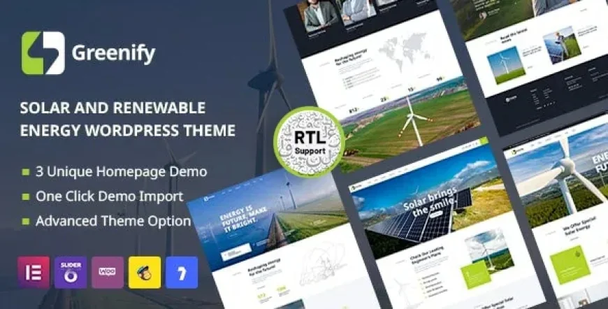 Greenify v1.7 - Solar &amp; Renewable Energy WordPress Theme