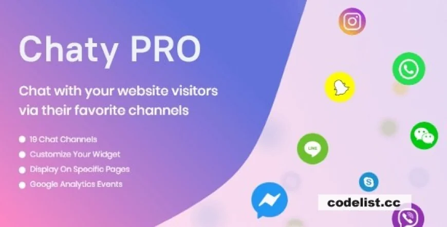 Chaty Pro v3.3.1 – Floating Chat Widget, Contact Icons, Messages, Telegram, Email, SMS, Call Button