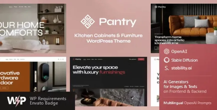Pantry - Kitchen Cabinets &amp; Furniture WordPress Theme v1.1.1