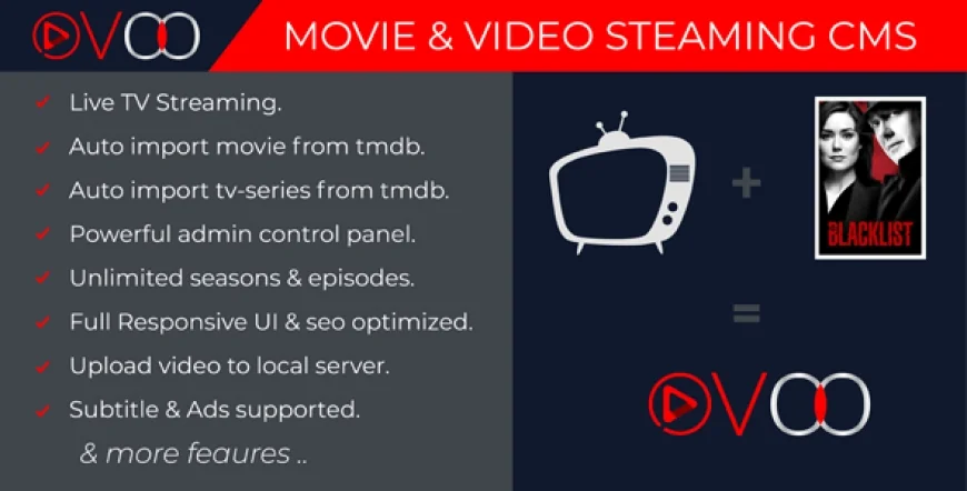 OVOO v2.5.5 - Movie & Video Streaming CMS with Unlimited TV-Series - nulled