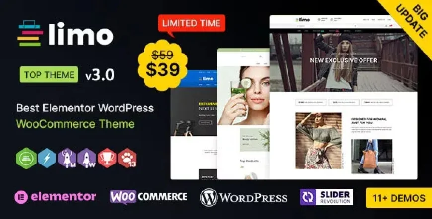 Limo WP - Elementor Multi-purpose WooCommerce Theme v3.1.0