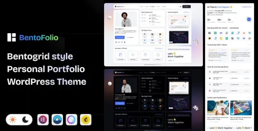 Bentofolio - Personal Portfolio WordPress Theme v1.0.1