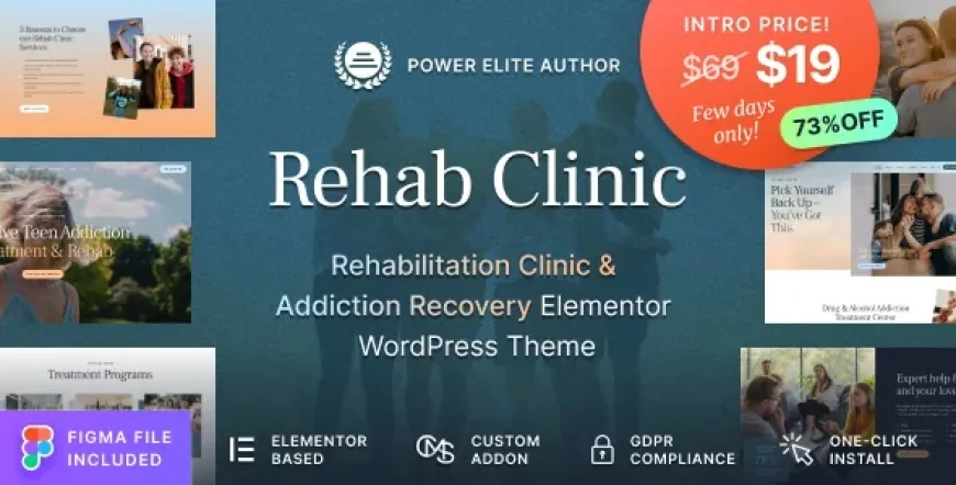 Rehab Clinic - Addiction Recovery Center WordPress Theme v1.0.1
