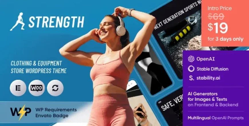 Strength - Sports Store &amp; Equipment Shop WordPress Theme v1.0