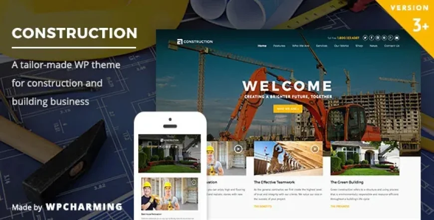 Construction WordPress Theme v3.9