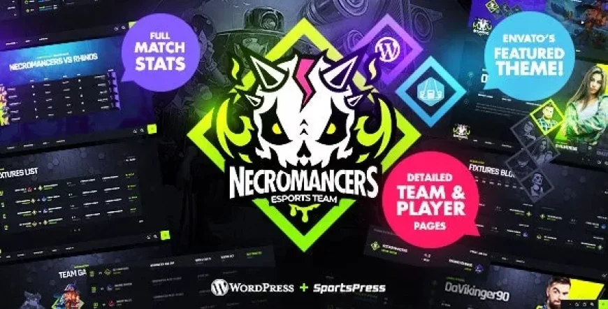 Necromancers - eSports &amp; Gaming Team WordPress Theme v1.6.0