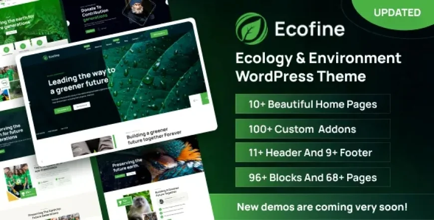 Ecofine - Ecology &amp; Environment WordPress Theme v1.1.2