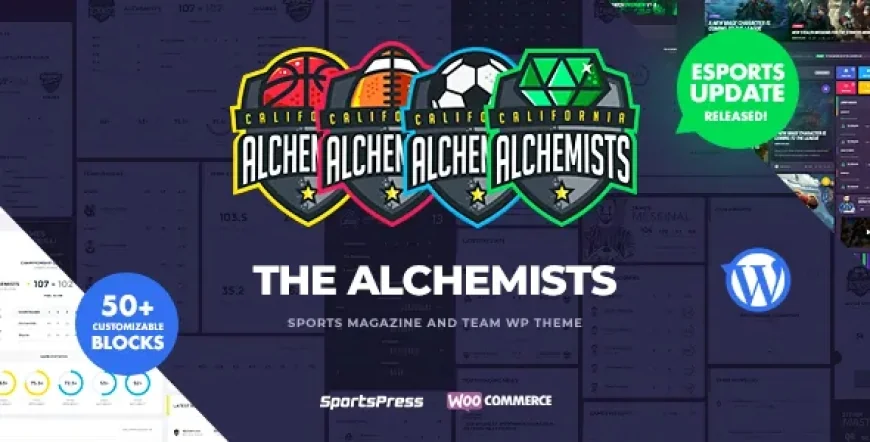 Alchemists - Sports, eSports &amp; Gaming Club and News WordPress Theme v4.6.0