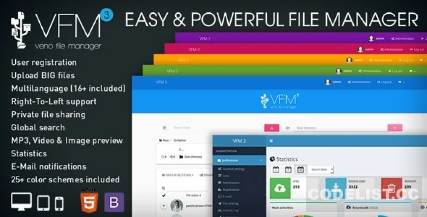 Veno File Manager v3.5.8 - host and share files