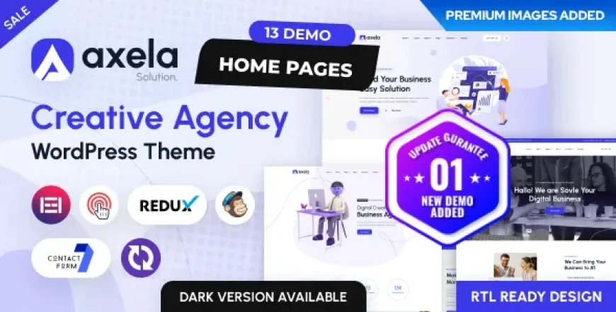 Axela - Creative Agency &amp; Portfolio WordPress Theme v1.1.5