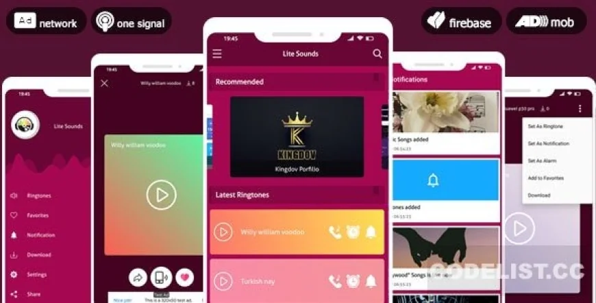 Lite Ringtones & Sounds 2020 v1.0 - AdMob & Facebook Ads & Push Notifications