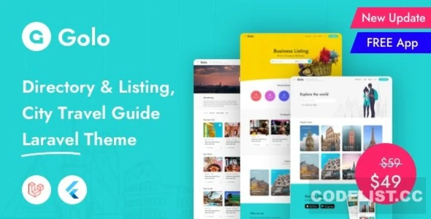 Golo v1.1.6.1 - Directory & Listing, City Travel Guide Laravel Theme