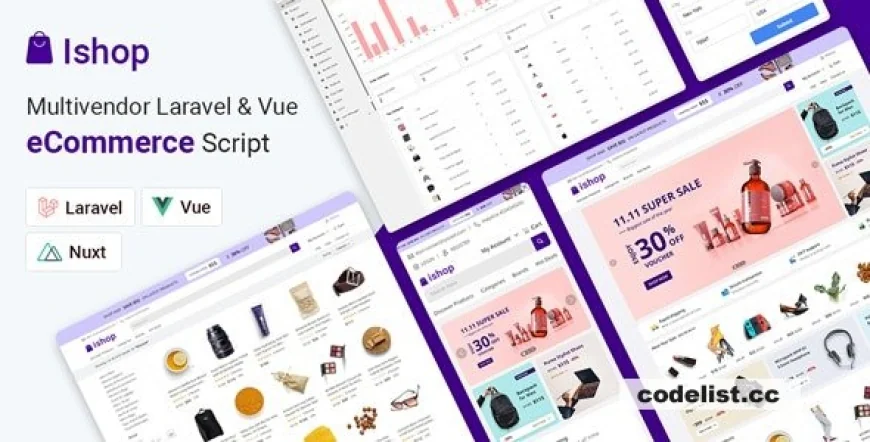 Ishop v5.0.10 - Multivendor Laravel &amp; Vue eCommerce CMS - nulled