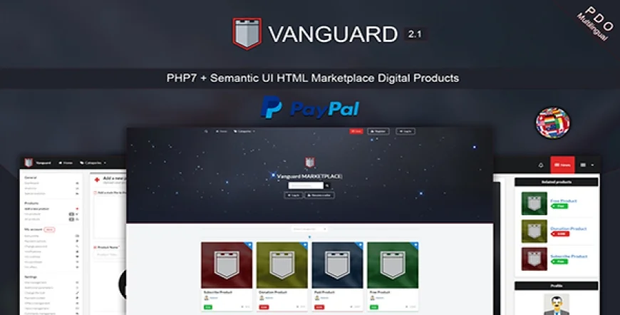 Vanguard v2.1 - Marketplace Digital Products PHP7