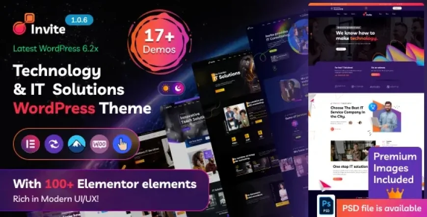 Invite - IT Solutions &amp; Technology WordPress Theme v1.0.9
