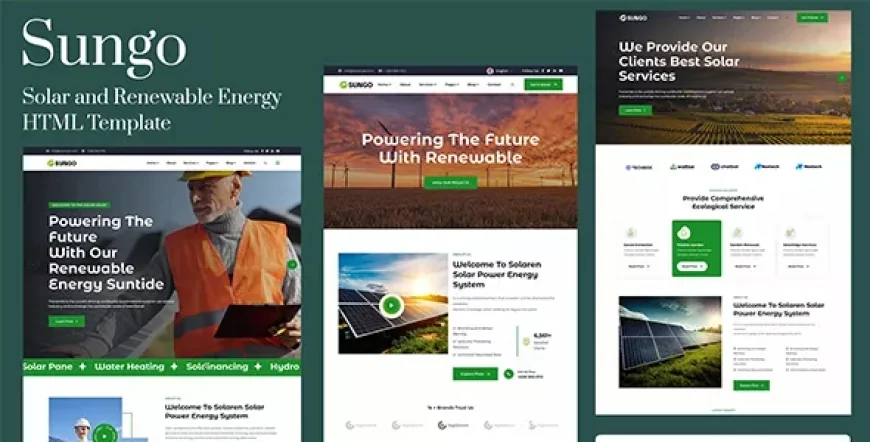 Sunnar - Solar &amp; Renewable Energy HTML Template