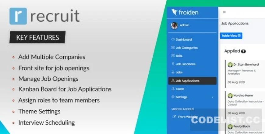 Recruit v2.2.3 - Recruitment Manager - nulled