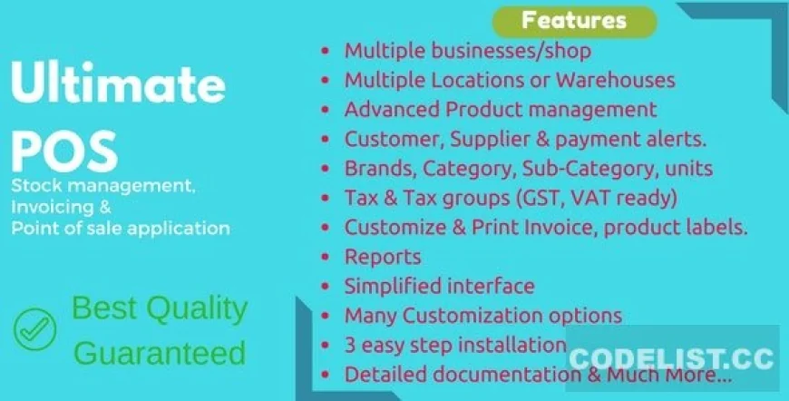 Ultimate POS v3.4 - Best Advanced Stock Management, Point of Sale & Invoicing application - nulled
