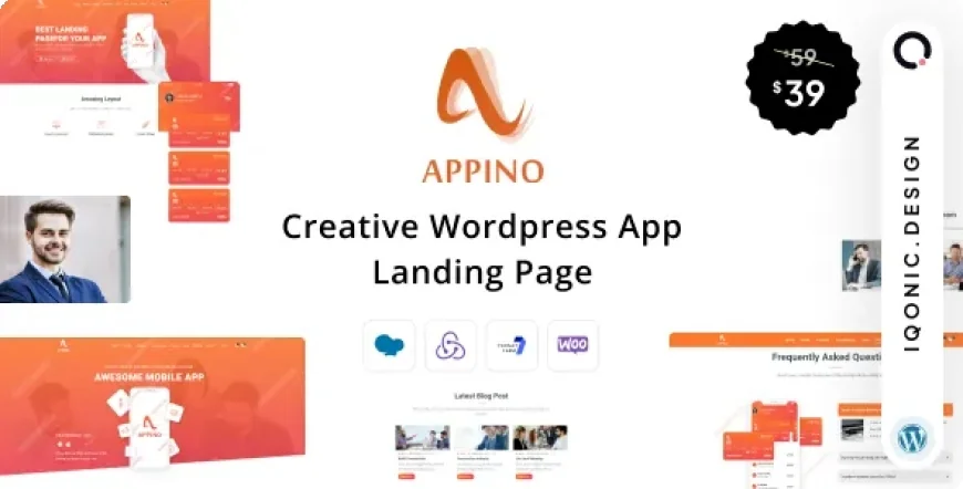 Appino - Creative WordPress App Landing Page v1.5.1