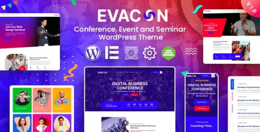 Evacon - Event &amp; Conference WordPress Theme v1.0.10